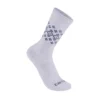 Conjunto de 2 pares de meias curtas Fairisle para mulher, de mistura de lã sintética de espessura média
