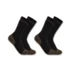 Conjunto de 2 pares de meias para botas com biqueira de aço, em mistura de algodão de gramagem média