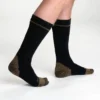 Conjunto de 2 pares de meias para botas com biqueira de aço, em mistura de algodão de gramagem média