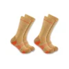 Conjunto de 2 pares de meias para botas em mistura de lã sintética de gramagem média
