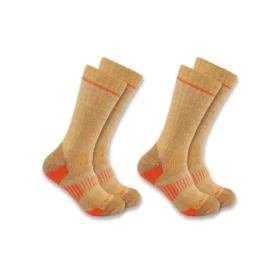 Conjunto de 2 pares de meias para botas em mistura de lã sintética de gramagem média