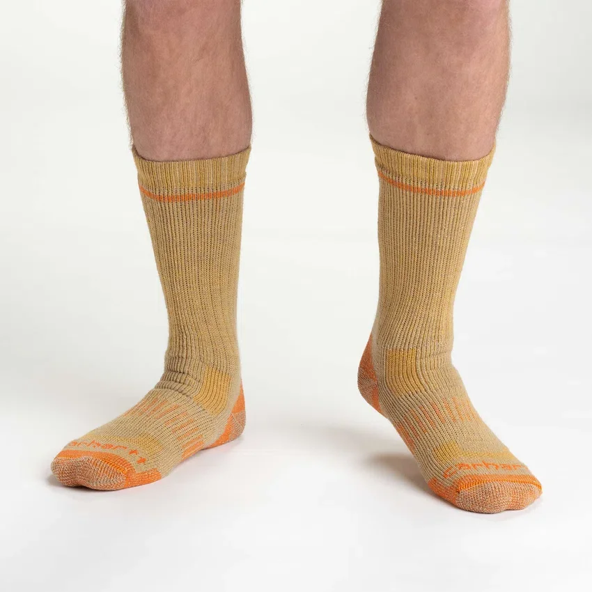 Conjunto de 2 pares de meias para botas em mistura de lã sintética de gramagem média