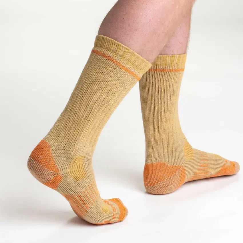 Conjunto de 2 pares de meias para botas em mistura de lã sintética de gramagem média