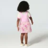 Conjunto de 2 peças para meninas: t-shirt com manguitos curtos e vestido estampado (crianças pequenas)