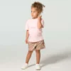 Conjunto de 2 peças para meninas: T-shirt de manguitos curtos Force Sun Defender™ e calções estampados com cintura elástica (crianças pequenas)