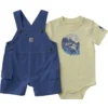 Conjunto de 2 peças para meninos: body com manguitos curtos e calções com bolsos cargo (bebé)