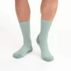 Conjunto de 3 pares de meias curtas confortáveis de algodão e Tencel de espessura média para mulher