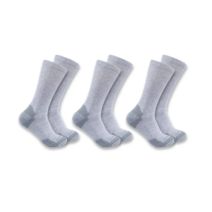 Conjunto de 3 pares de meias curtas de mistura de algodão de gramagem média