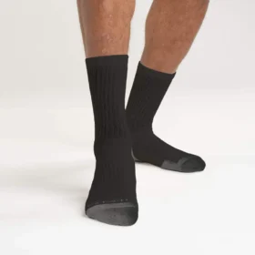 Conjunto de 3 pares de meias curtas de mistura de algodão de gramagem média