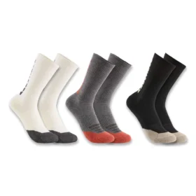 Conjunto de 3 pares de meias curtas femininas de peso médio em algodão e Tencel™ com logótipo