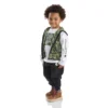 Conjunto de 3 peças para meninos: colete camuflado, camisa de manguitos longos e calças (crianças pequenas)