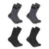 Conjunto de 4 pares de meias de cano médio e tecido grosso