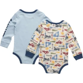 Conjunto de macacão de manguitos compridos de 2 peças para meninos (bebé)