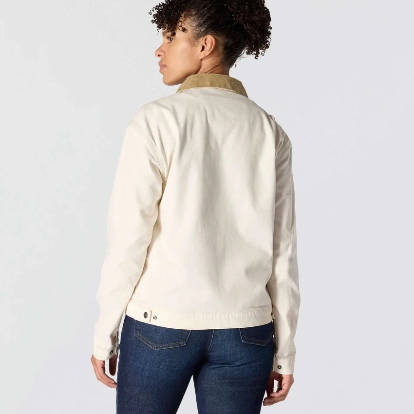 Detroit Jacket em lona Crawford icónico para mulher