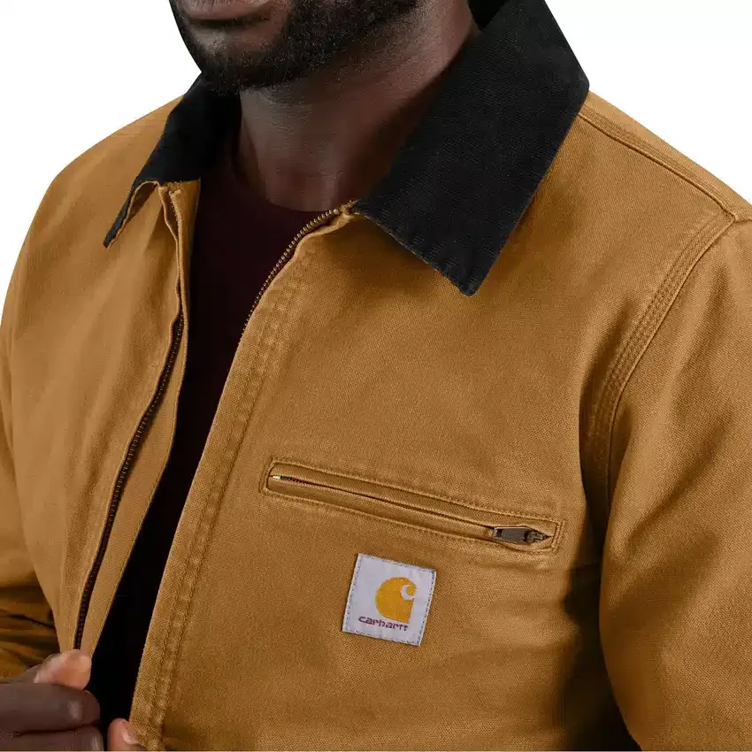 Detroit Jacket em lona de algodão para homem, com corte descontraído e redesenhado