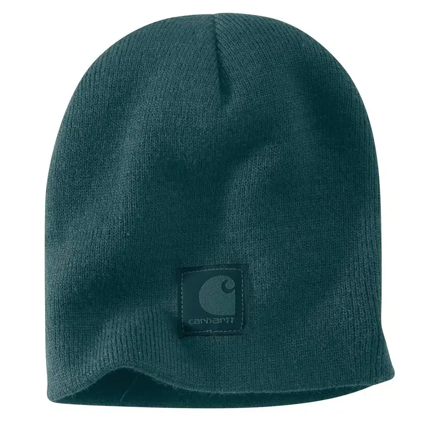 Gorro com emblema em malha