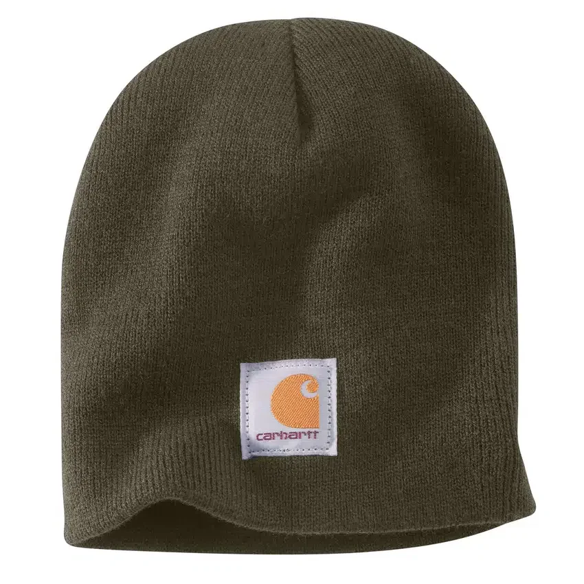 Gorro com emblema em malha