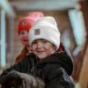 Gorro de acrílico para criança
