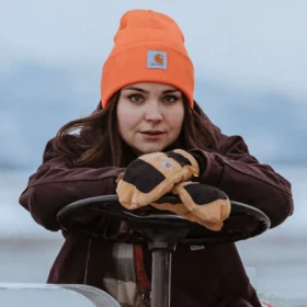Gorro de malha A18 com aba