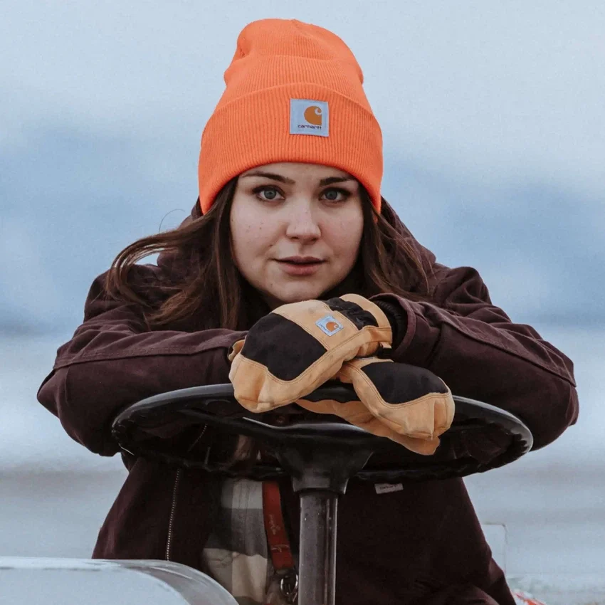 Gorro de malha A18 com aba