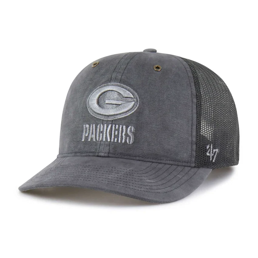 Green Bay Packers '47 Boné Trucker Tingido, Corte Descontraído