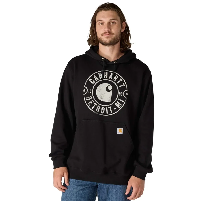 Hoodie com capuz e estampado «Marquette Detroit» para homem