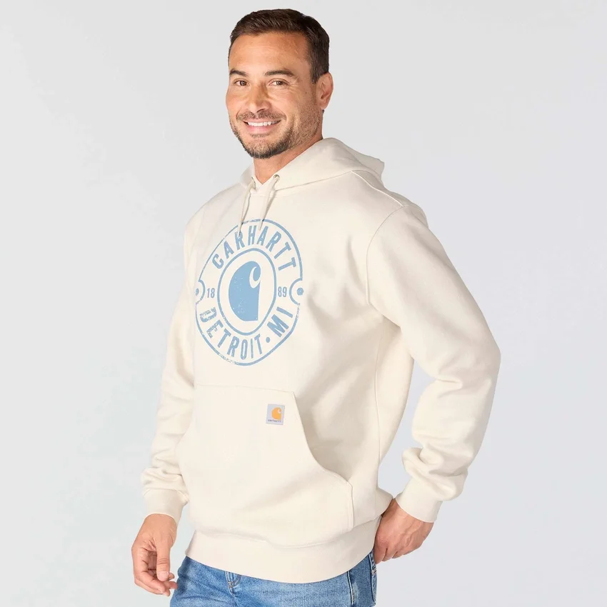 Hoodie com capuz e estampado «Marquette Detroit» para homem
