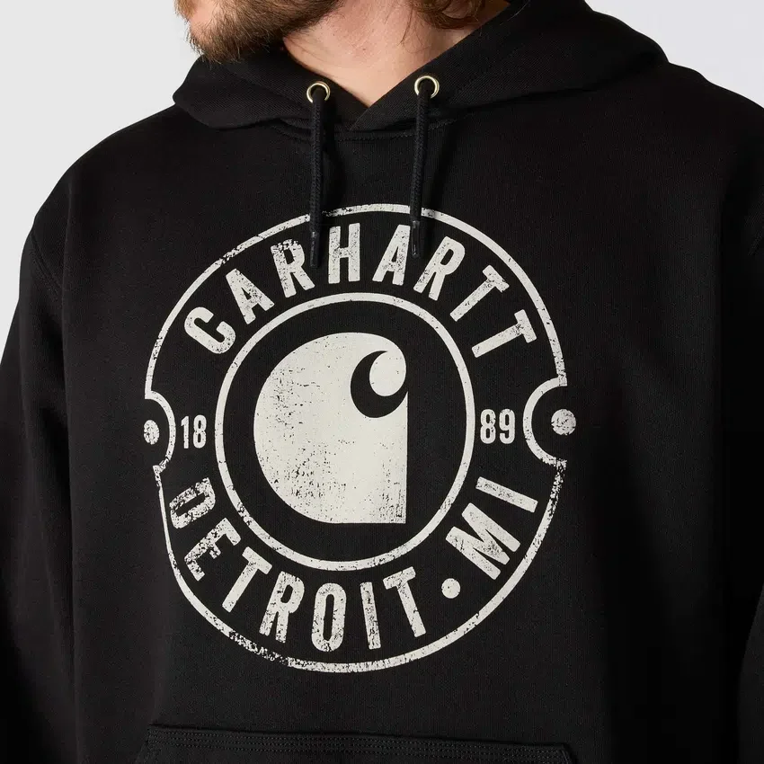 Hoodie com capuz e estampado «Marquette Detroit» para homem
