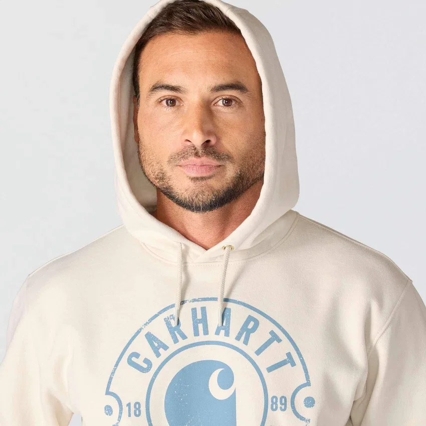 Hoodie com capuz e estampado «Marquette Detroit» para homem