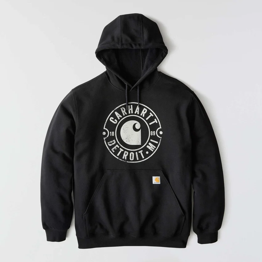 Hoodie com capuz e estampado «Marquette Detroit» para homem