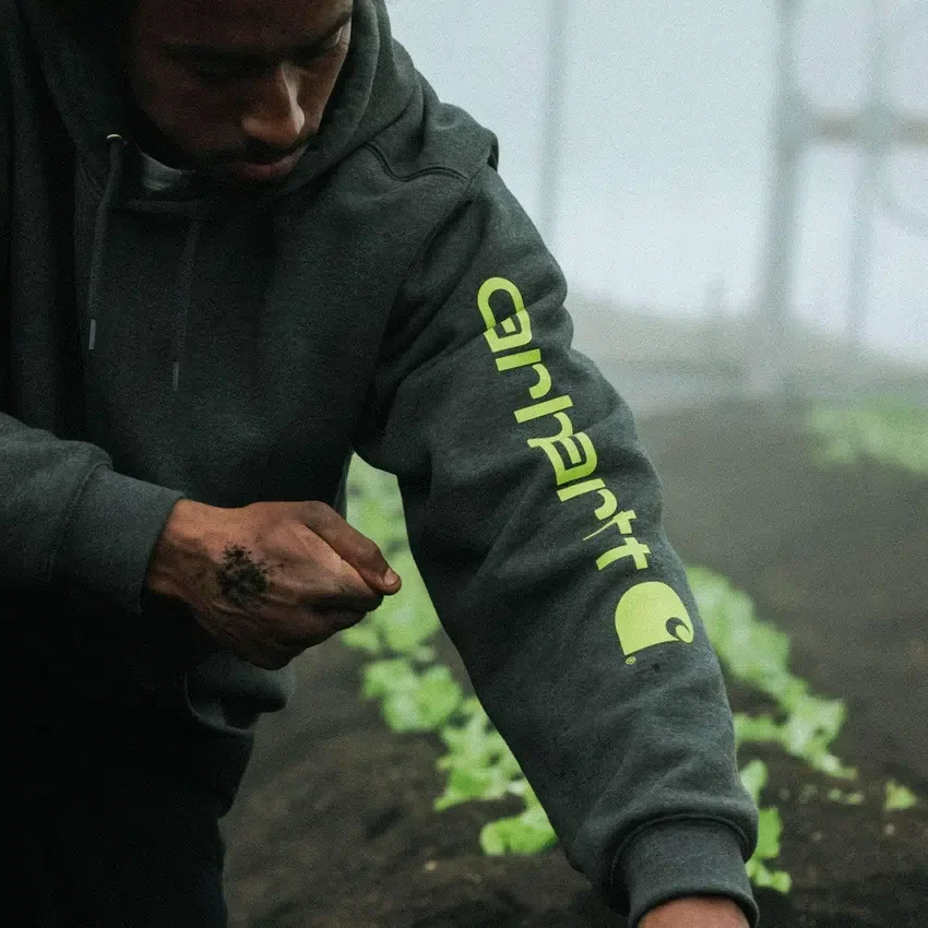 Hoodie com capuz e logótipo icónico K288 para homem - carhartt K288