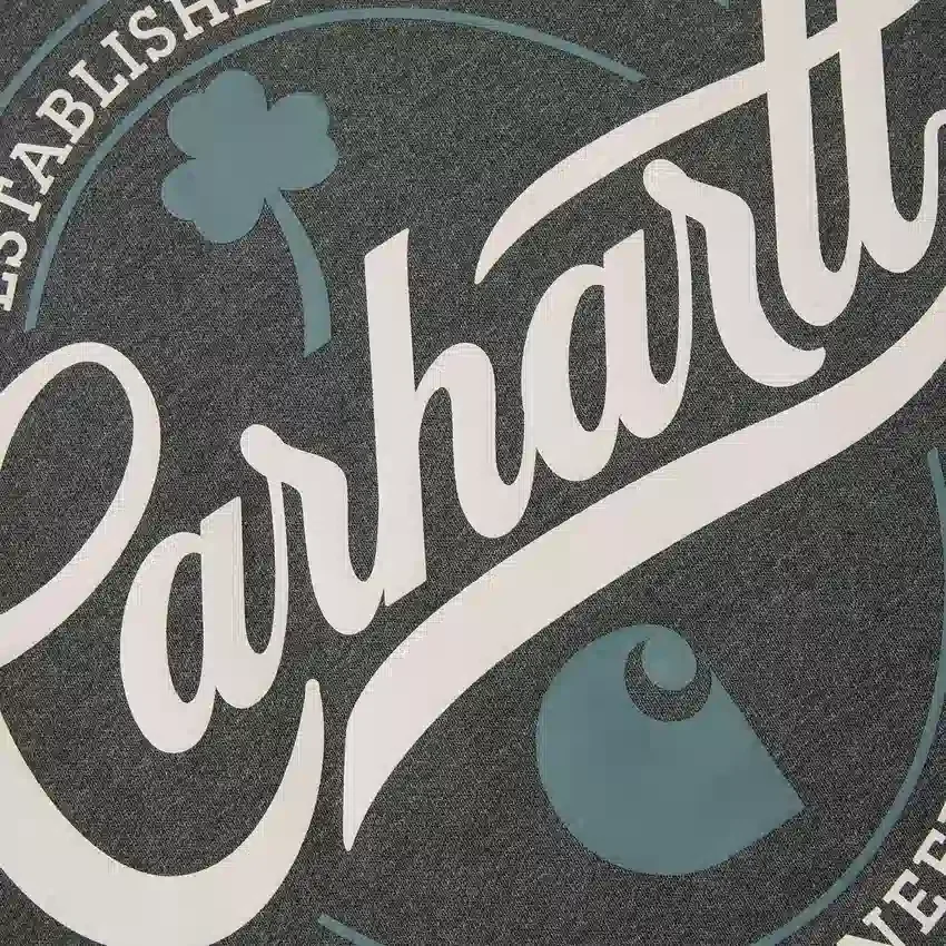 Hoodie masculino com grafismo «Marquette Shamrock Script» – Camisola do Dia de São Patrício