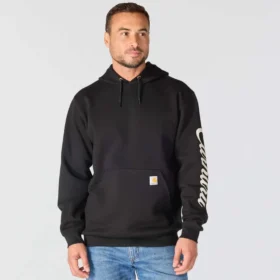Hoodie masculino com grafismo «Marquette Shamrock Script» – Camisola do Dia de São Patrício
