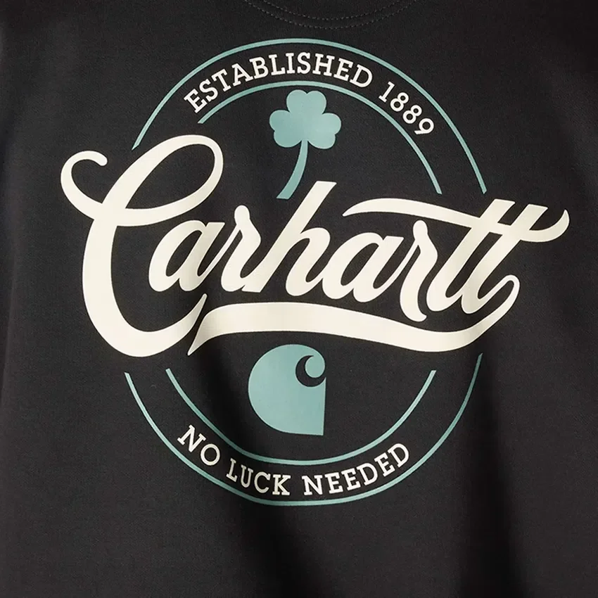 Hoodie masculino com grafismo «Marquette Shamrock Script» – Camisola do Dia de São Patrício