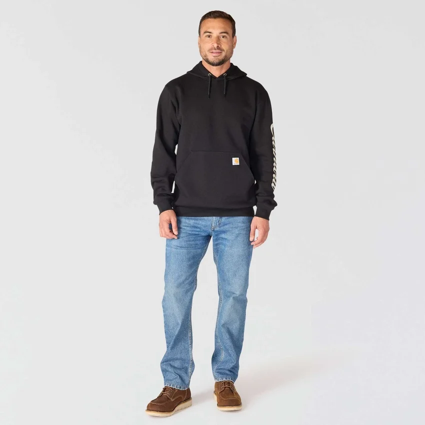 Hoodie masculino com grafismo «Marquette Shamrock Script» – Camisola do Dia de São Patrício