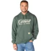 Hoodie masculino Marquette com grafismo de trevo - Camisola do Dia de São Patrício