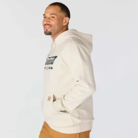 Hoodie masculino Marquette com grafismo de trevo – Camisola do Dia de São Patrício