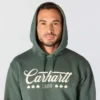 Hoodie masculino Marquette com grafismo de trevo - Camisola do Dia de São Patrício