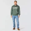Hoodie masculino Marquette com grafismo de trevo - Camisola do Dia de São Patrício