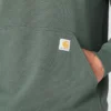Hoodie masculino Marquette com grafismo de trevo - Camisola do Dia de São Patrício