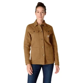 Icónico Chore Coat em lona elástica para mulher
