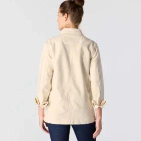Icónico Chore Coat em lona elástica para mulher
