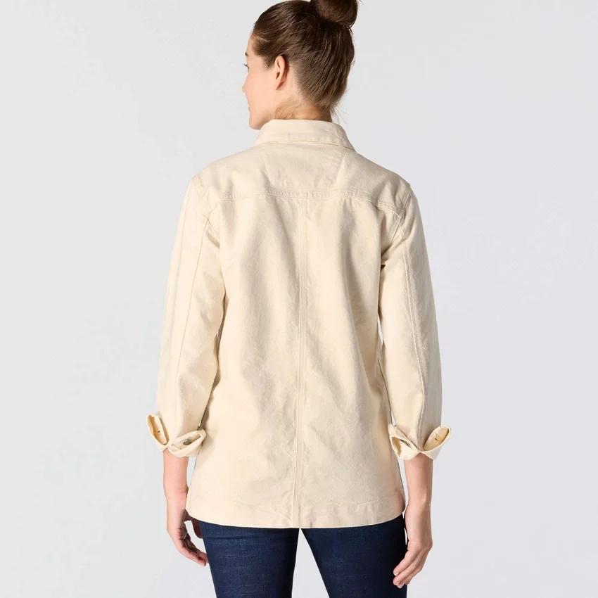 Icónico Chore Coat em lona elástica para mulher