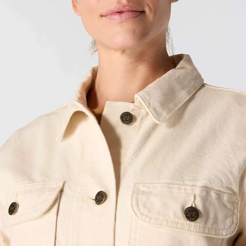Icónico Chore Coat em lona elástica para mulher