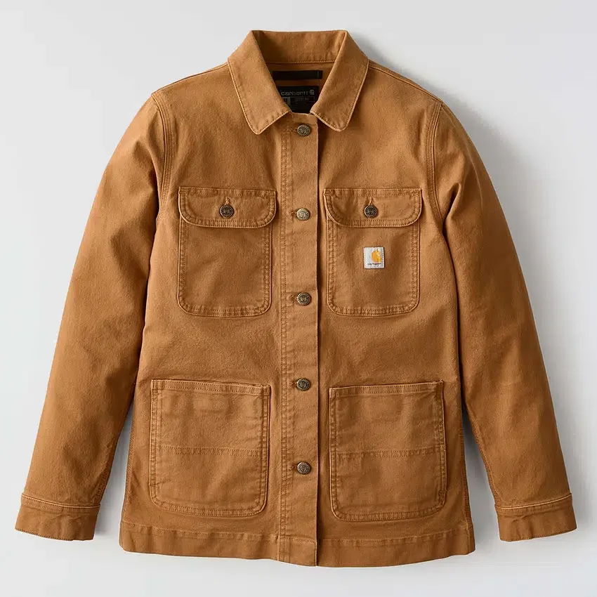 Icónico Chore Coat em lona elástica para mulher