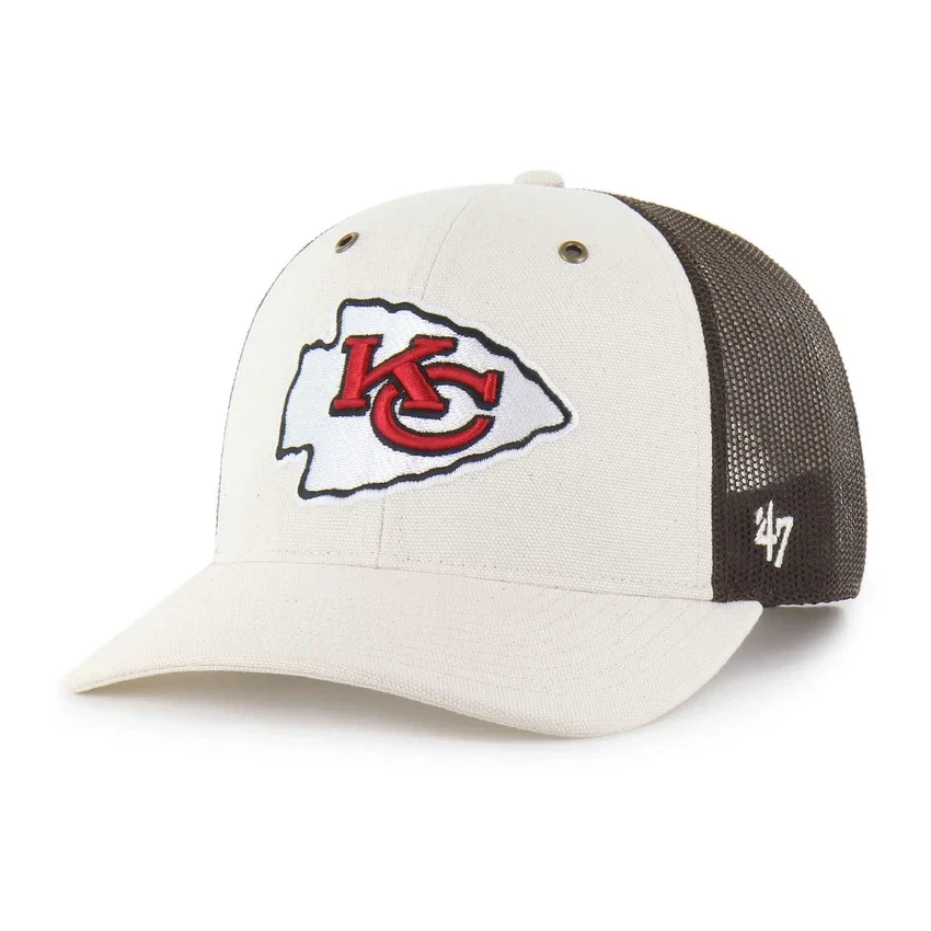Kansas City Chiefs '47 Boné Trucker sem tingir, corte descontraído