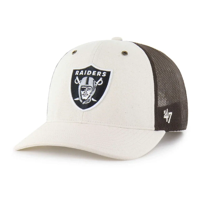 Las Vegas Raiders '47 Boné Trucker sem tingir, corte descontraído