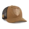 Las Vegas Raiders '47 Boné Trucker Tingido, Corte Descontraído
