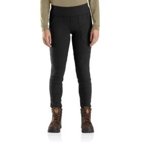 Leggings femininas Force de corte largo e peso médio com bolsos - Calças resistentes ao fogo