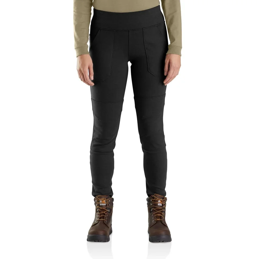 Leggings femininas Force de corte largo e peso médio com bolsos - Calças resistentes ao fogo